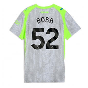 Manchester City Oscar Bobb #52 Maglia Gara Terza Repliche 2025-26 Donna Maniche Corte